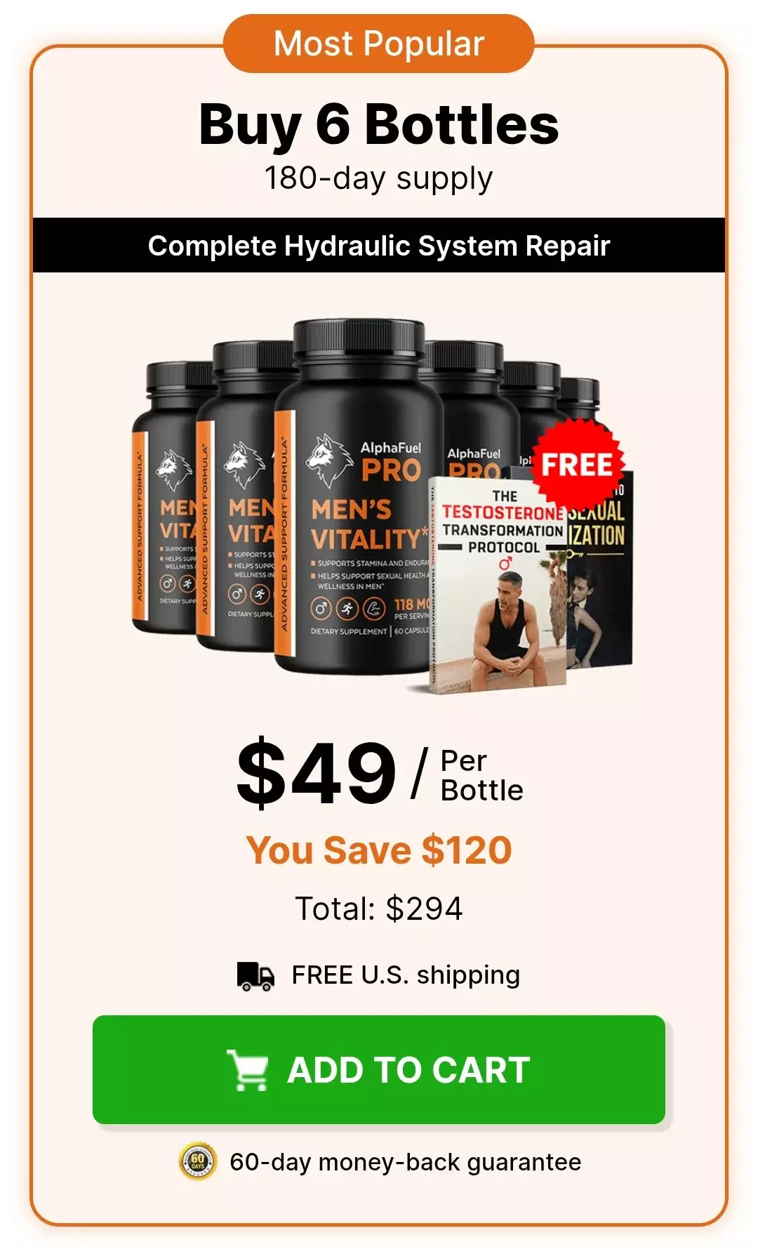 AlphaFuel Pro™ 6 bottles pricing